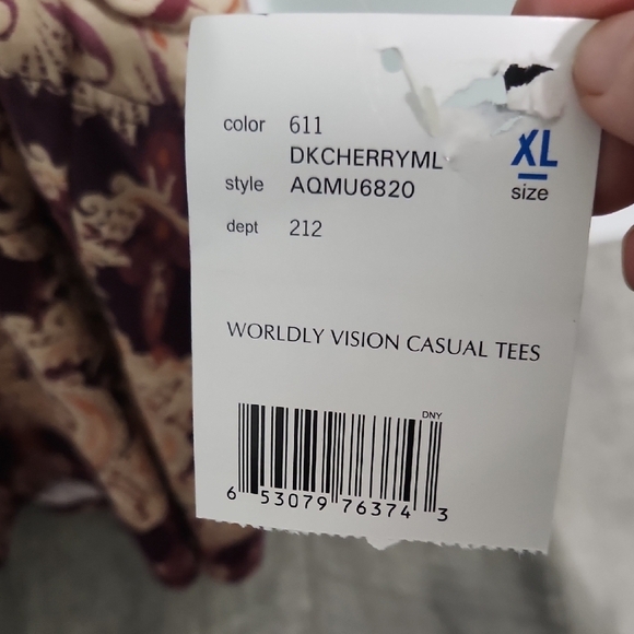 Express Pink and Cream Paisley Blouse Nwt - Picture 3 of 3